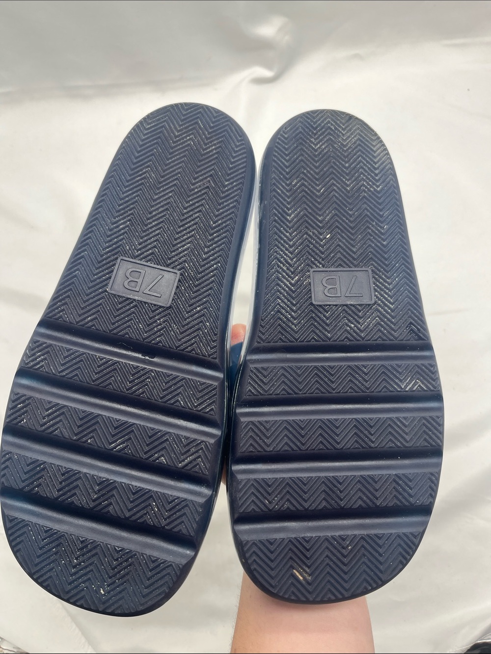 Tory Burch Blue Bubble Jelly Slides Sandals - Picture 3 of 7